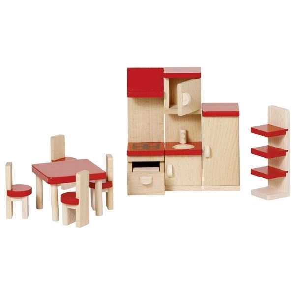 Goki Dollhouse Furniture Kitchen Set