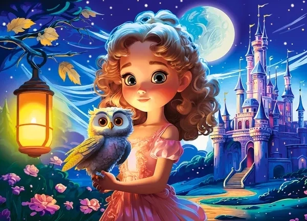 Princess and Owl Puzzle 120 Pieces