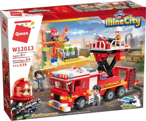Working water cannon for realistic firefighting