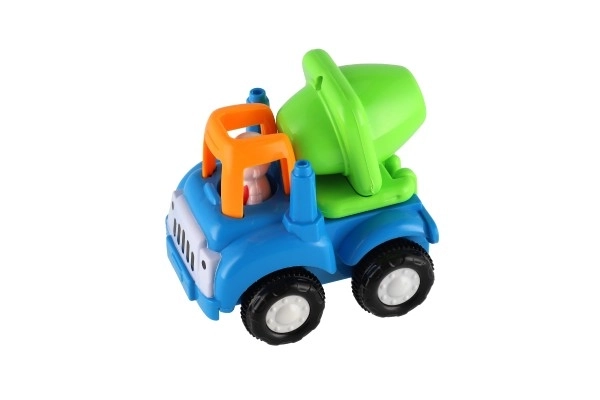 Plastic Farm and Construction Vehicles Set with Pull-Back Action