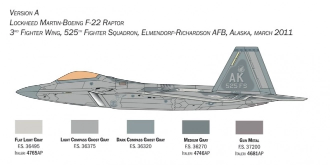 Model Lockheed Martin F-22A Raptor