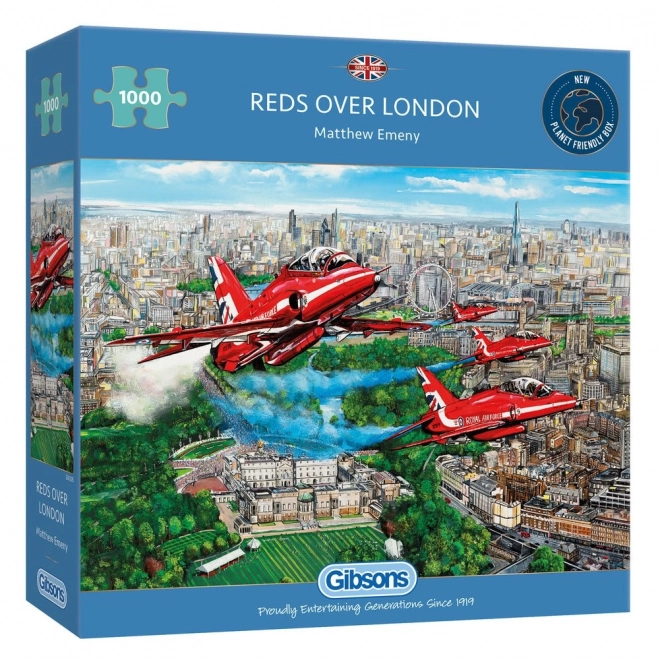 Gibsons Puzzle Red Arrows Over London 1000 Pieces