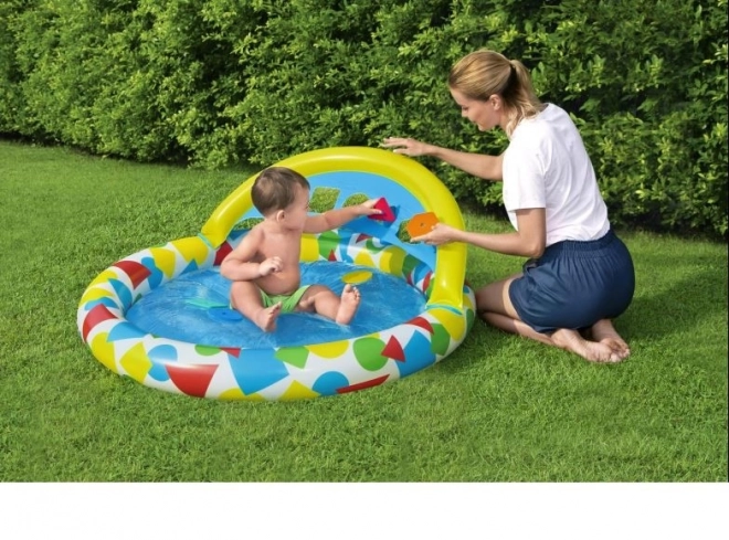 Children's Pool with Shape Sorter and Water Bubble