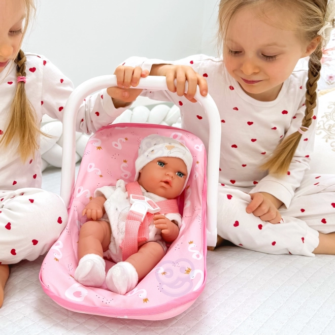 Set bambola neonata 30,5 cm con portabebé rosa