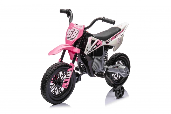 Pink Children's Motorbike with Audio Panel and EVA Wheels