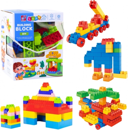 Baukasten räumliche bunte Bausteine 100 Stk