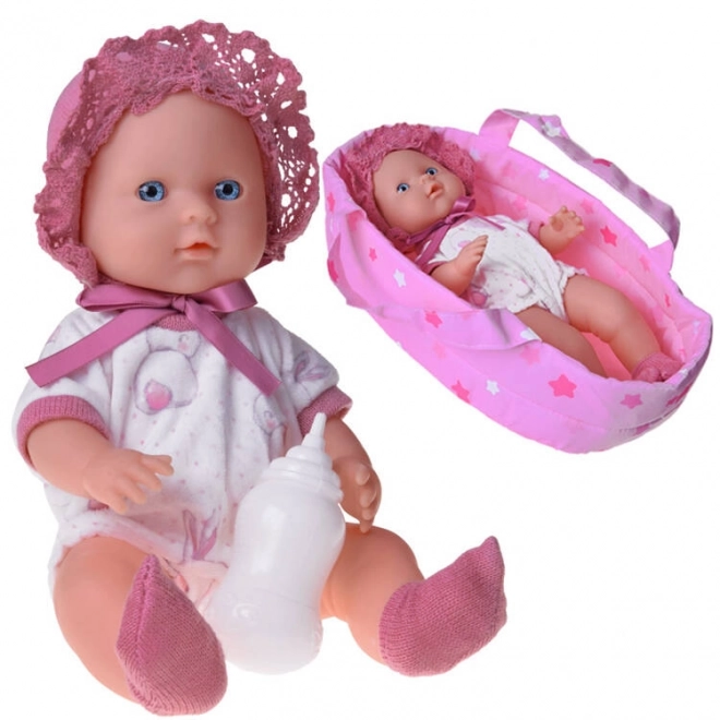 Baby Doll in Carrier with Bottle