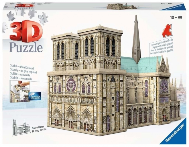 3D Puzzle Notre-Dame Cathedral by Ravensburger