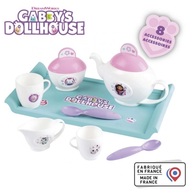 Cat Gabby Playhouse Tea Set with Tray