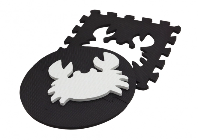 Educational Contrast Foam Puzzle Mat Black and White