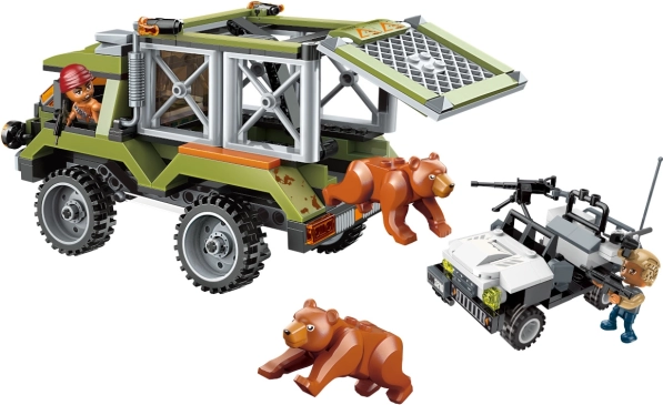 Suspension and working winch for off-road play