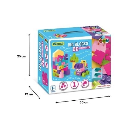 Big Blocks Pink Building Set