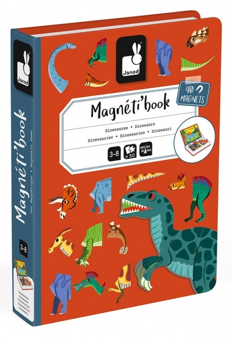 Magnetic Book Dinosaurs By Janod