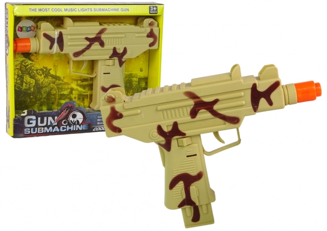 Military Toy Gun with Vibrations and Sounds for Kids