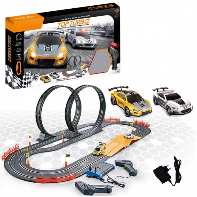 Race track with 2 loops