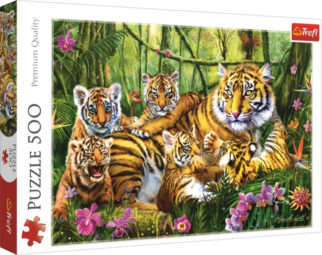 Tiger Family Puzzle 500 Pieces