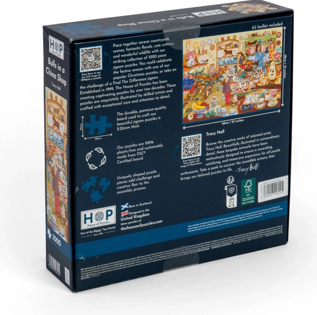 Puzzel Stieren in de porseleinwinkel 1000 stukjes