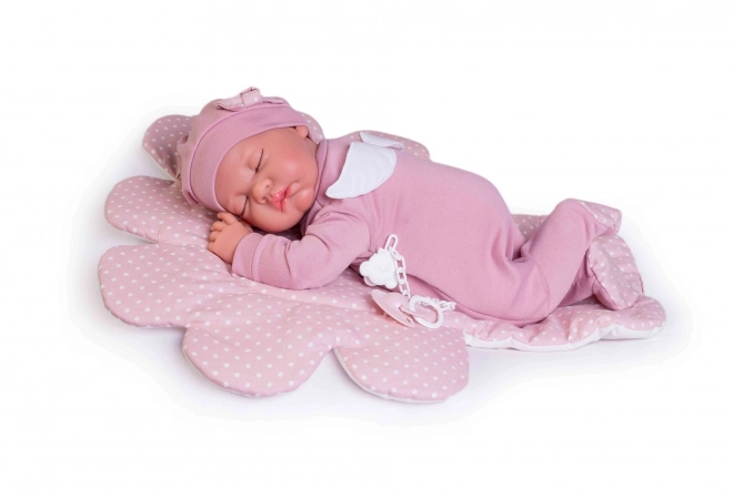 Realistic Sleeping Baby Doll with Soft Cloth Body