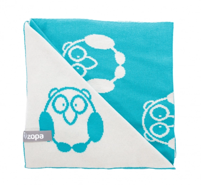 Little Owl Baby Blanket, Mint