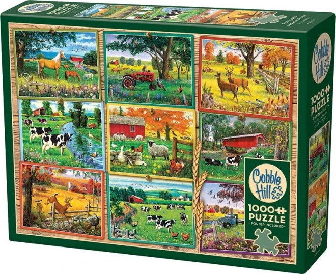 Cobble Hill Farmyard Views Puzzle 1000 Pieces