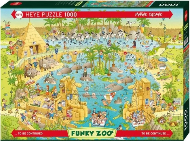 Heye Puzzle Funky Zoo: Nile Exhibit 1000 Pieces