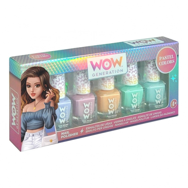 Pastel Nail Polish Set for Kids