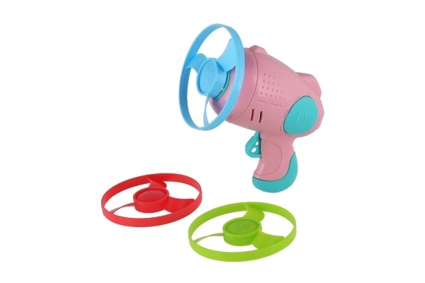 Flying Disk Set with Starter Gun - Multicolor