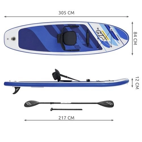 Bestway Inflatable SUP Board Oceana Convertible 305cm