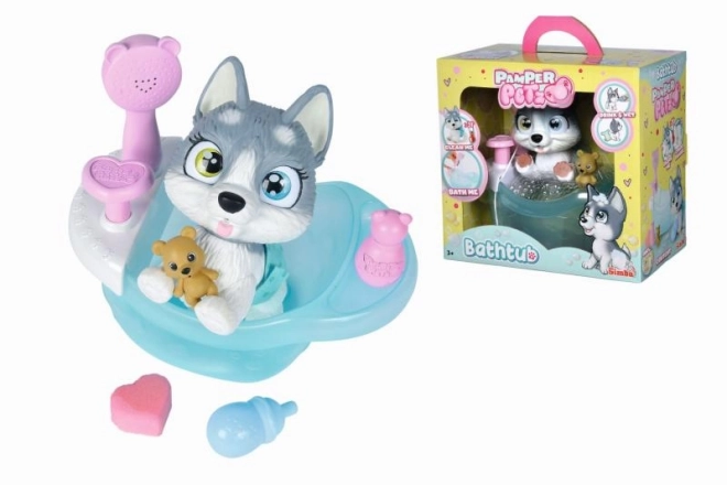 Husky Puppy Pamper Petz Bath Set