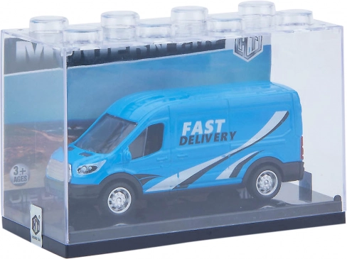 Furgone in metallo e plastica con motore a volano