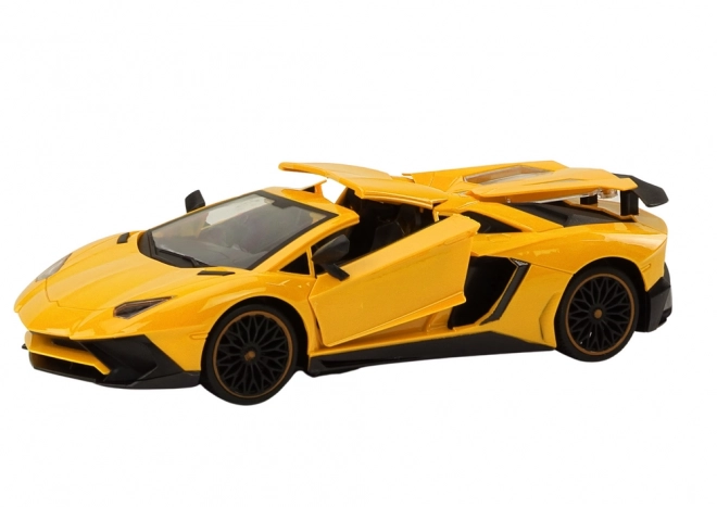 Remote Control Yellow Sports Car with Opening Doors