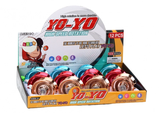 Classic Aluminum Yoyo in Blue, Gold, and Red