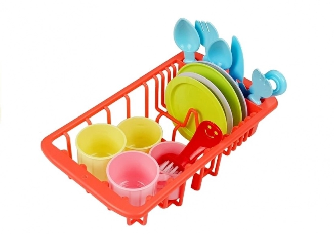 Colorful Sink with Water and Accessories for Kids