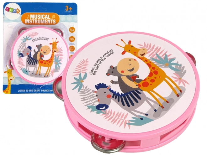 Musical Animal Tambourine for Kids