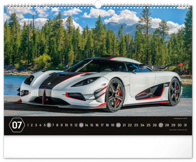 Cars Wall Calendar 2025