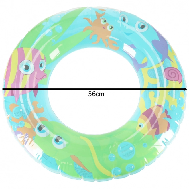 inflatable swimming ring with colorful sea animals