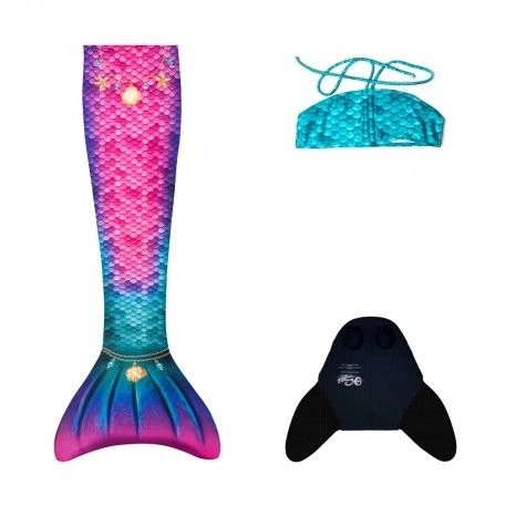 Mermaid Tail with Monofin and Bikini