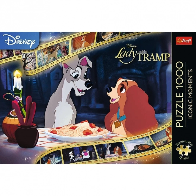 Iconic Moments: Lady and the Tramp 1000 Piece Puzzle