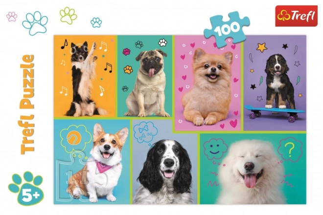 Trefl Puzzle In the Dog World 100 Pieces