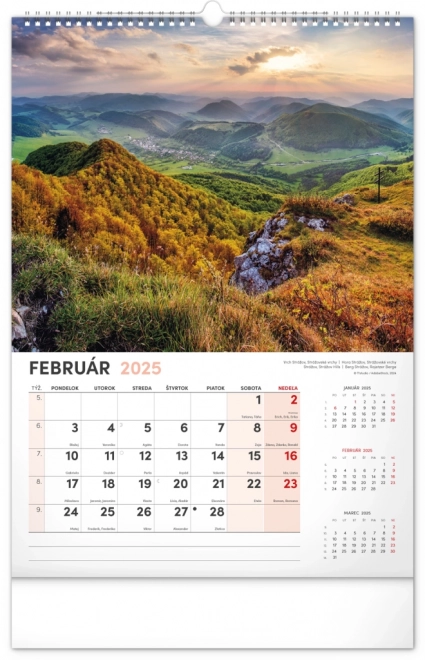 Wall Calendar Our Slovakia 2025