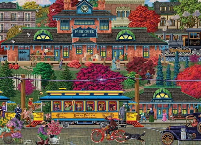 Cobble Hill Tram Stop Jigsaw Puzzle 500 Pieces