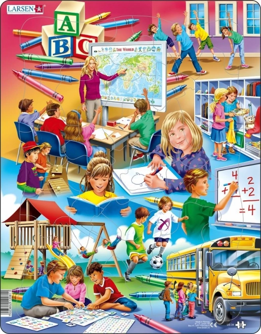 School Educational Puzzle by LARSEN