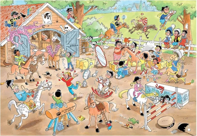 Jumbo Puzzle Jan van Haasteren Junior - Riding School 360 Pieces