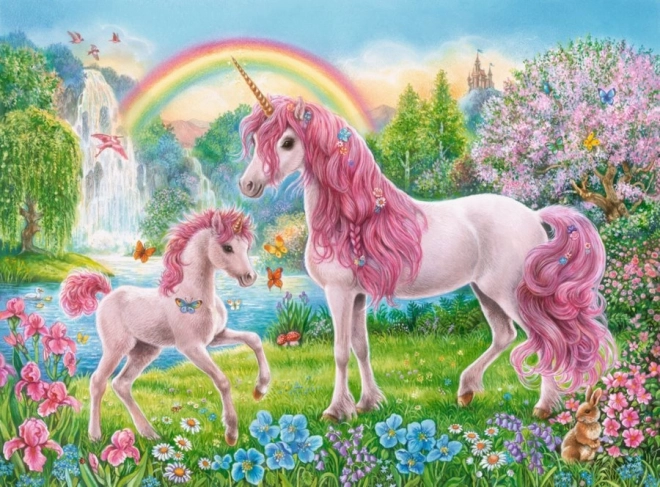 Magical Unicorns XXL Puzzle and Coloring Book