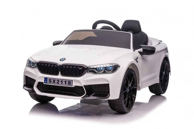 BMW M5 White Battery Operated Vehicle