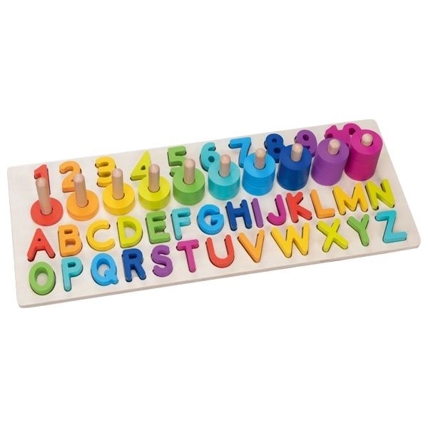 Montessori Alphanumeric Puzzle with Letters and Numbers