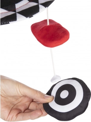Velké zrcátko a odnímatelné plyšové prvky s magnety