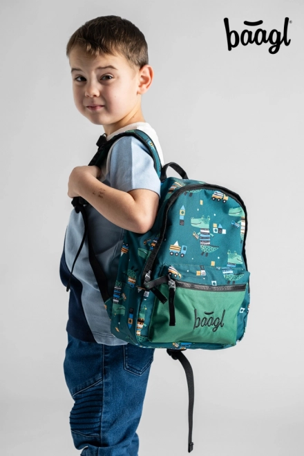 Baagl Preschool Backpack Crocodile