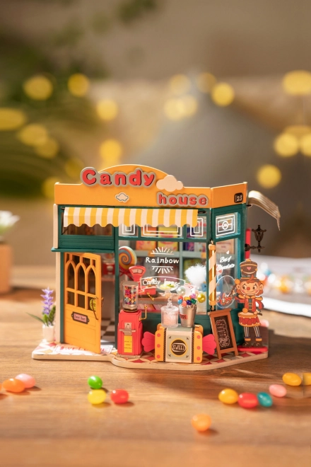 Rolife Rainbow Candy House 3D Miniature Puzzle