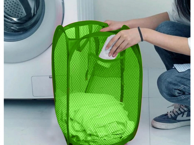 Foldable Laundry Basket and Toy Holder